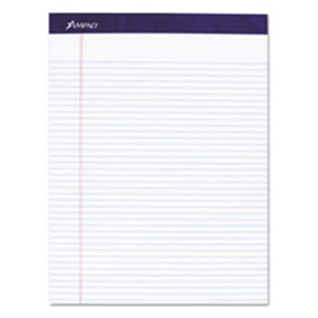Tops Products TOP 8.5 x 11 in. Legal Ruled Pad; White - 50 Sheets - 4 Pads Per Pack 20315